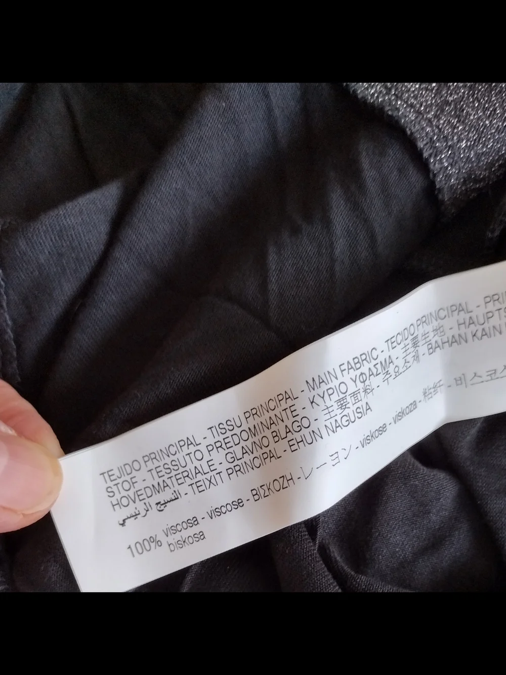 Zara Women's Black Crew Neck T-Shirt L Tall - Picture 6 of 7